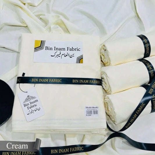 Italian Boski Wash & Wear Suit (Cream Color)